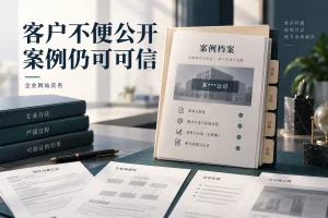 客户名称不能公开，企业网站怎样写出可信的脱敏案例，企业网站实务概念配图