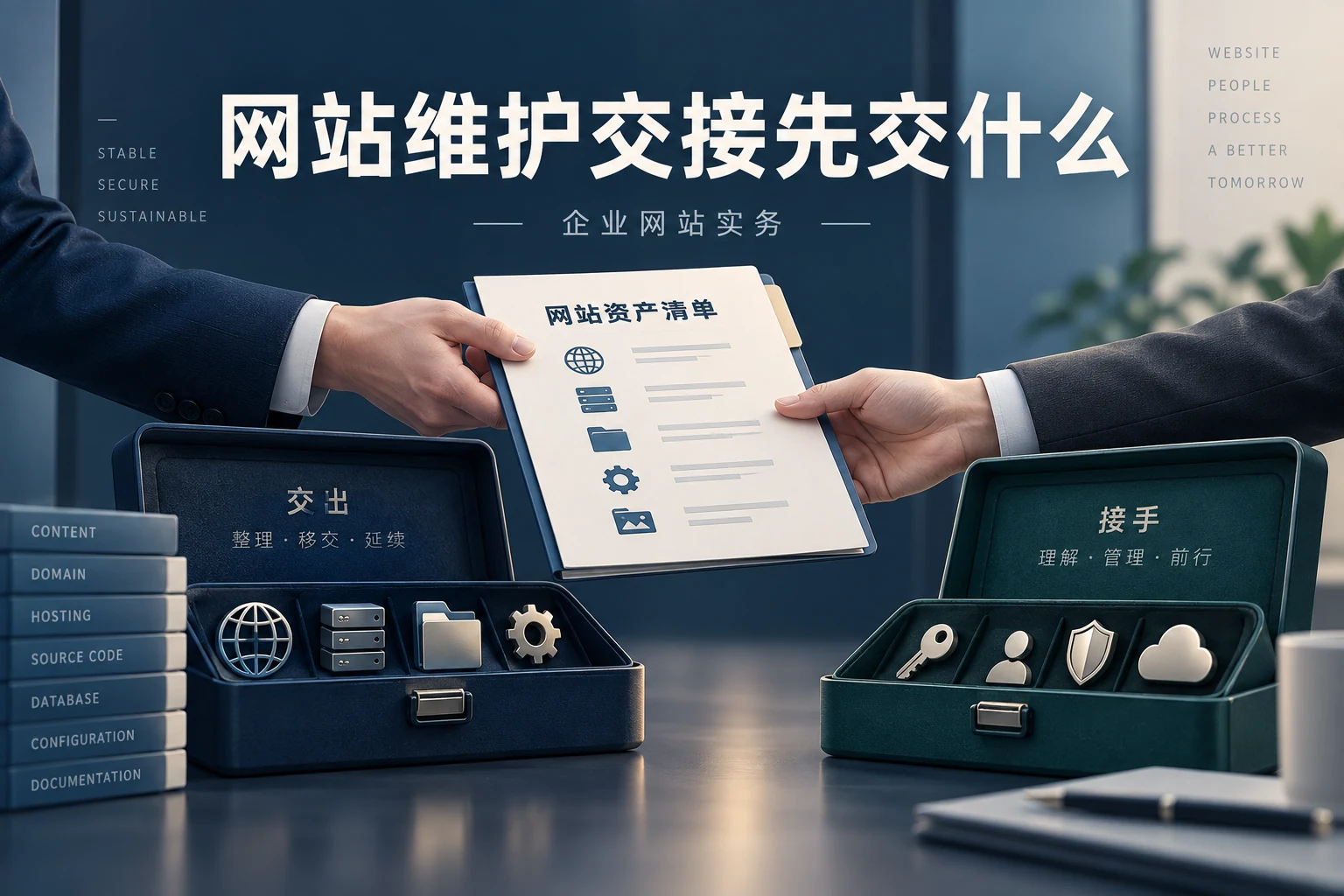更换网站维护公司要交接什么,企业网站实务概念配图