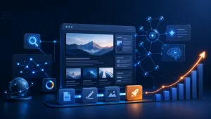 WordPress内容运营、SEO与GEO协同发布流程示意图