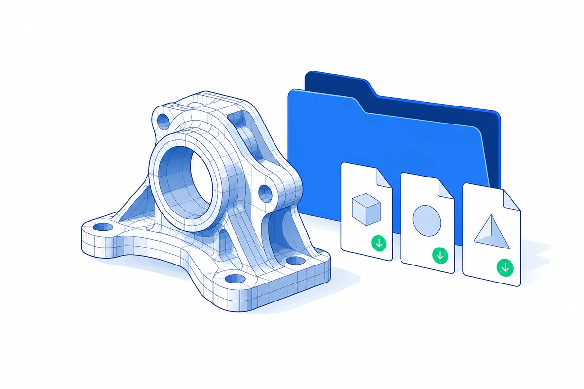 CAD、STEP和说明书怎样放到独立站，工程师才找得到正确版本？配图