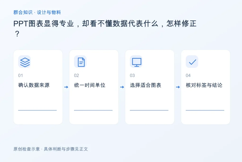 PPT图表显得专业,却看不懂数据代表什么,怎样修正?配图