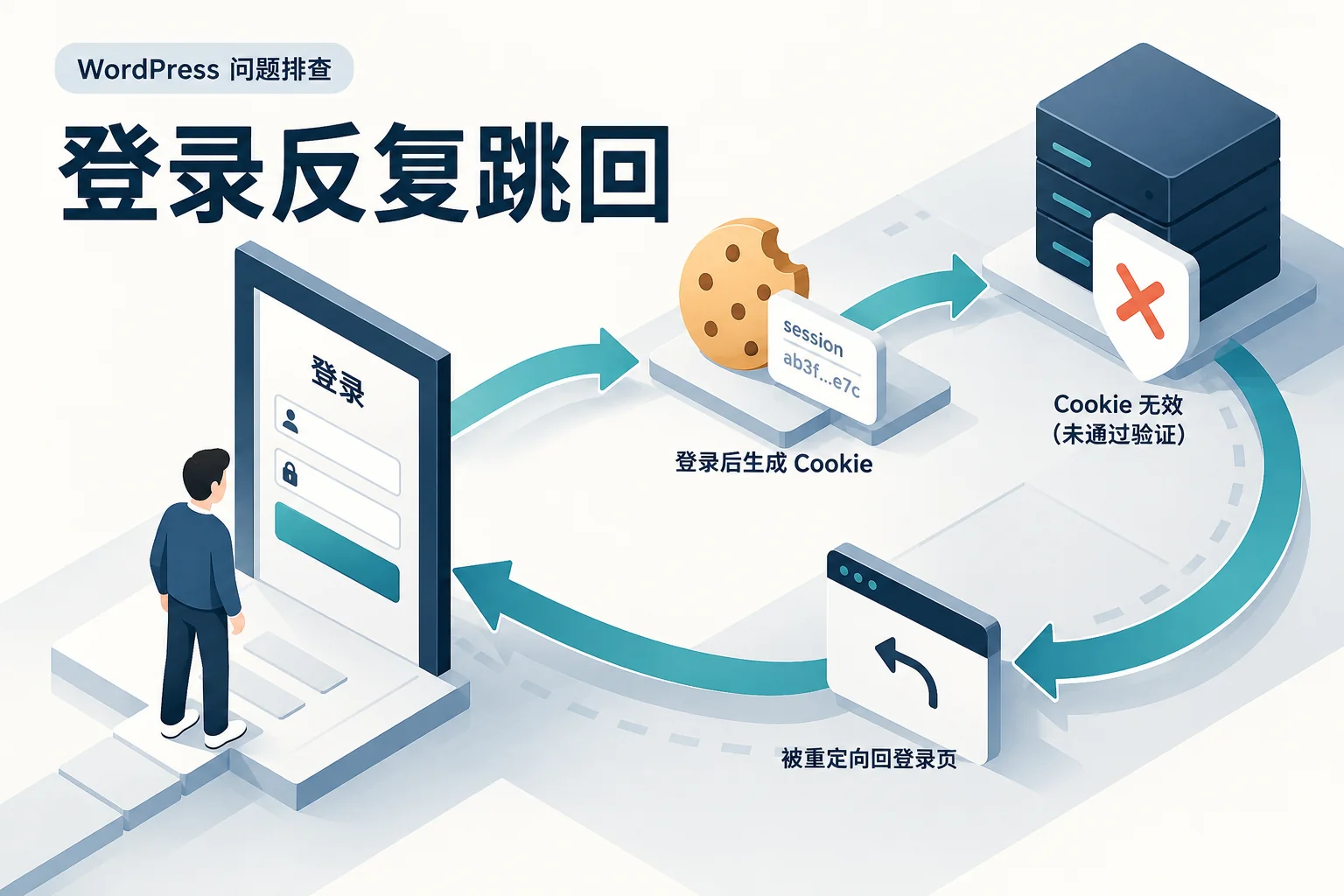 登录反复跳回排查示意图