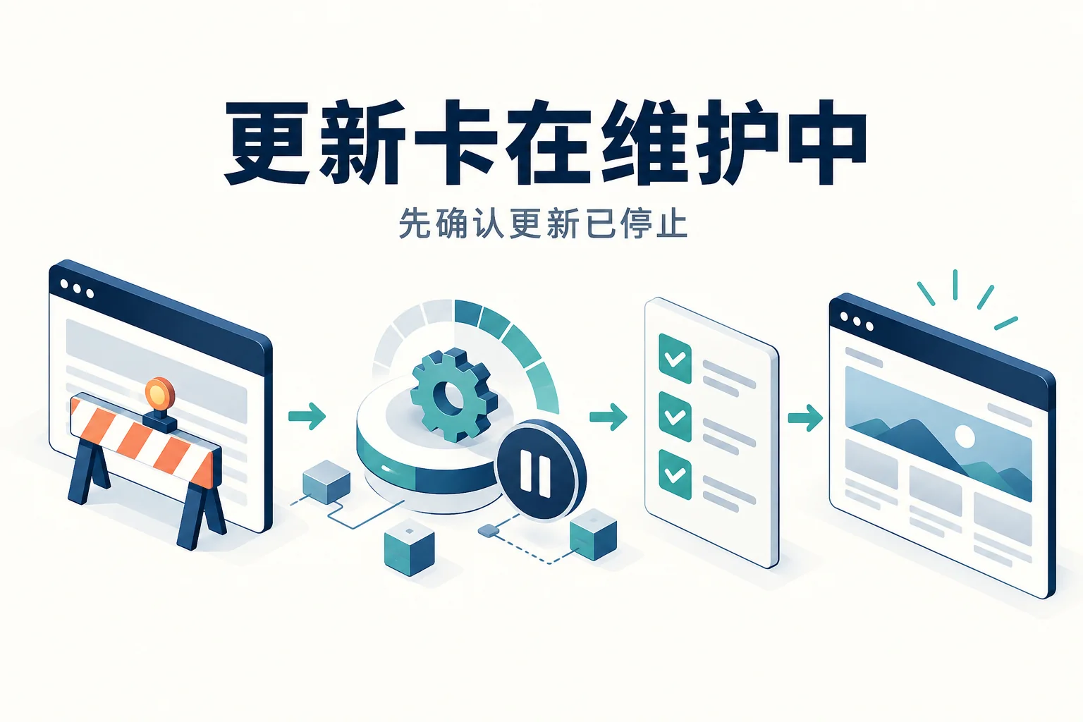 更新卡在维护中示意图