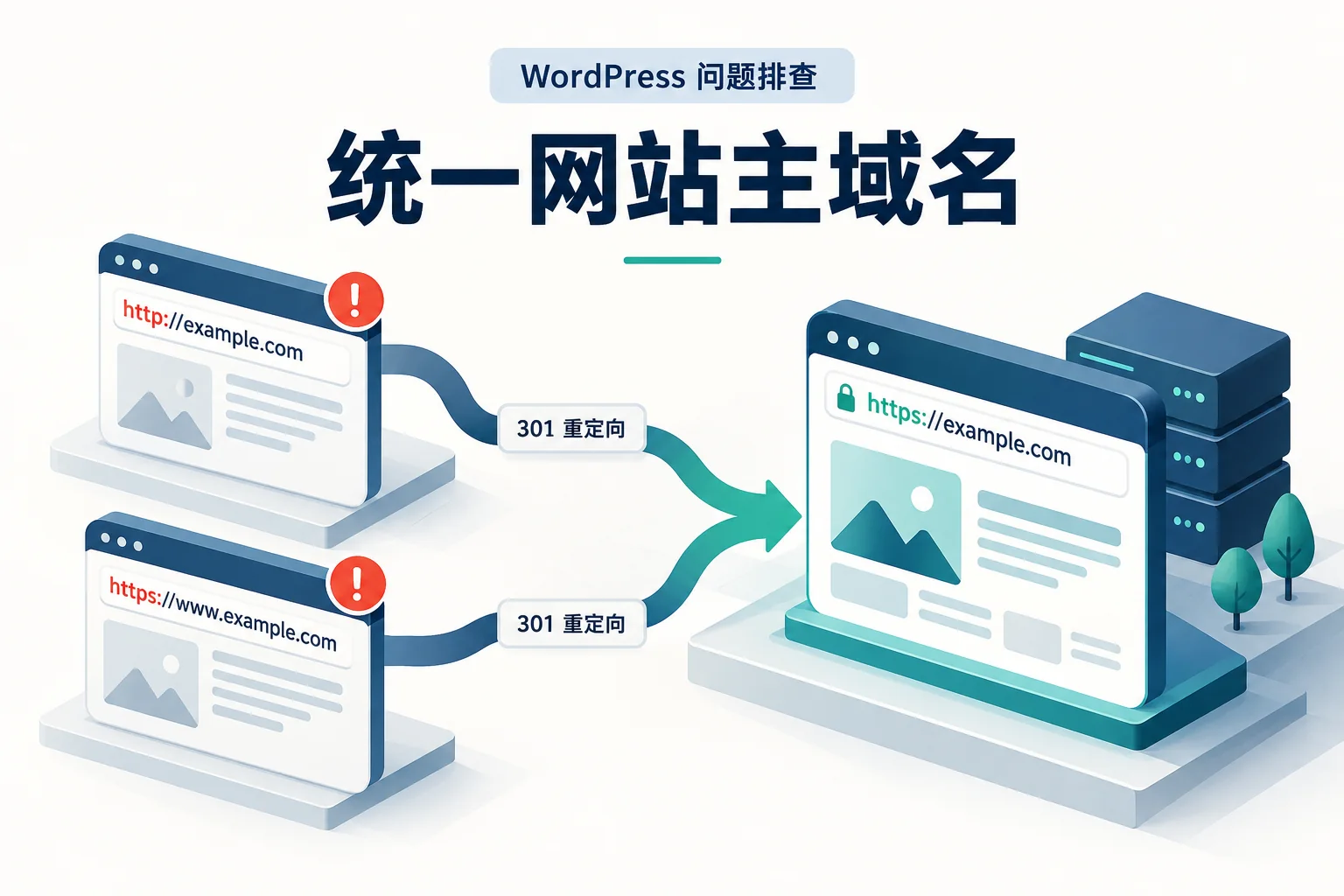 统一网站主域名示意图