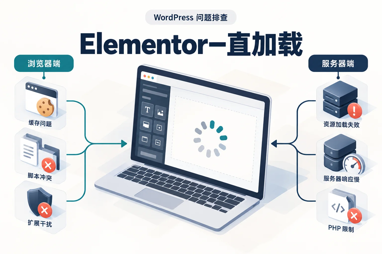 Elementor一直加载示意图