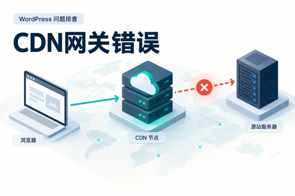 CDN后面出现502或504，怎样判断是否源站故障？配图