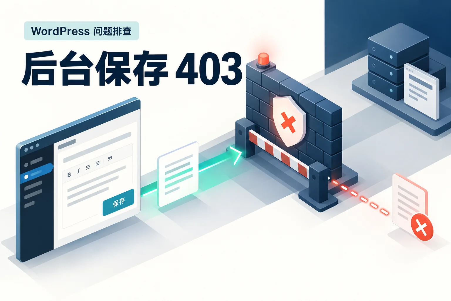 后台保存403示意图
