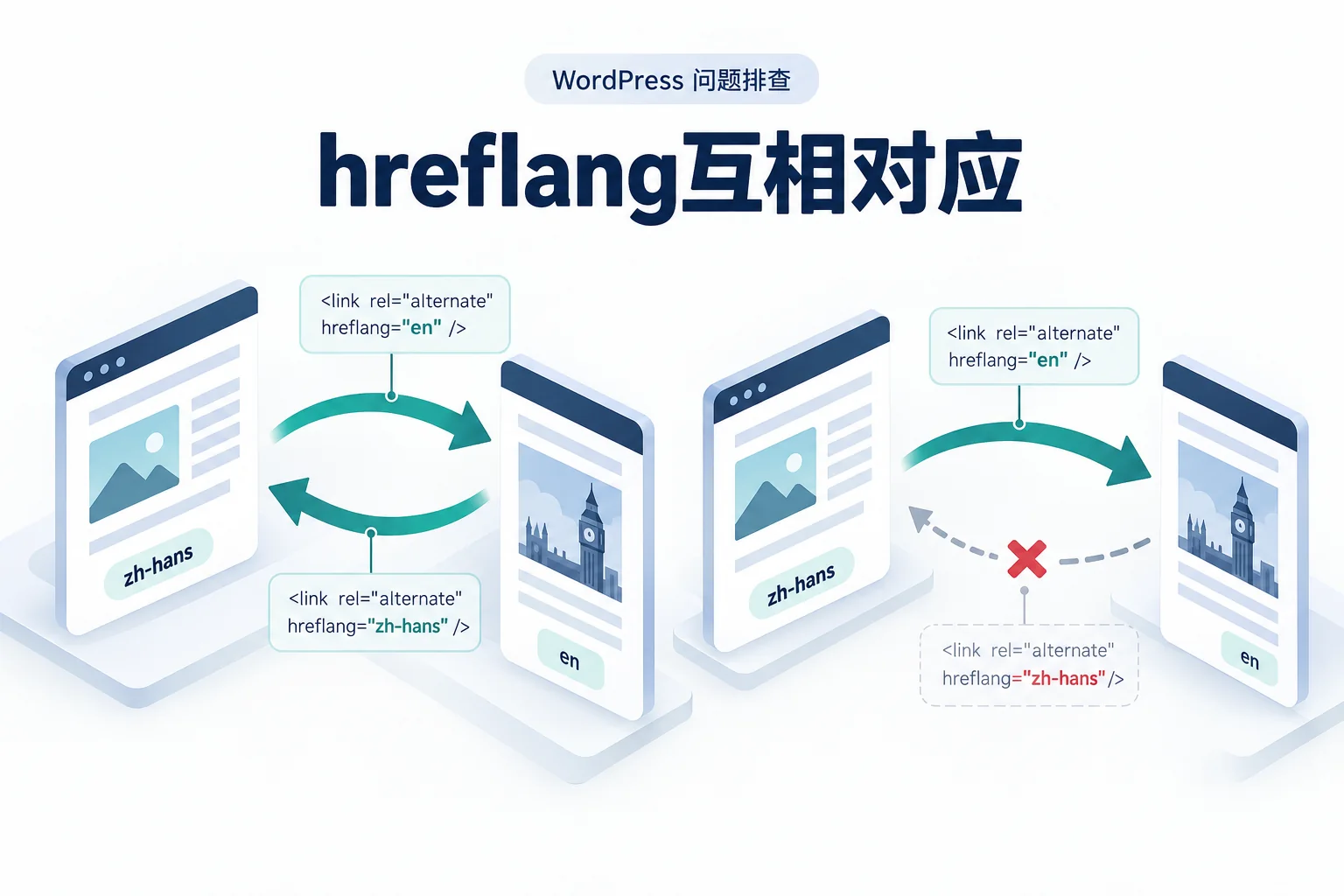 hreflang互相对应示意图