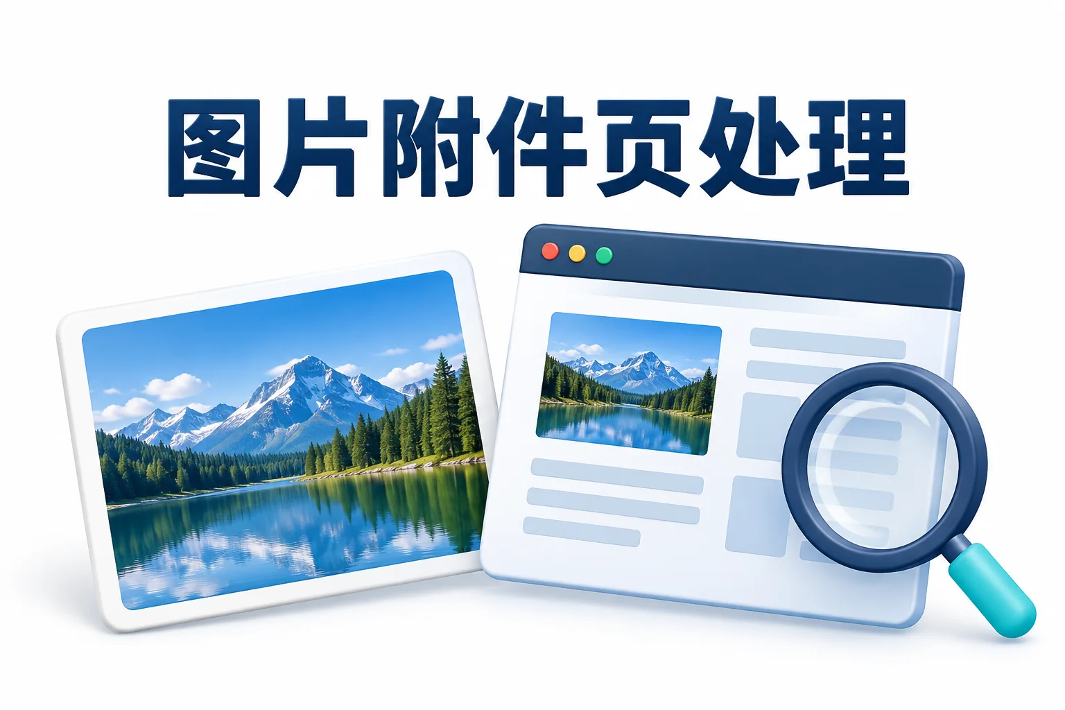 图片附件页处理示意图