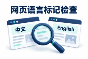 网页语言标记错误示意图