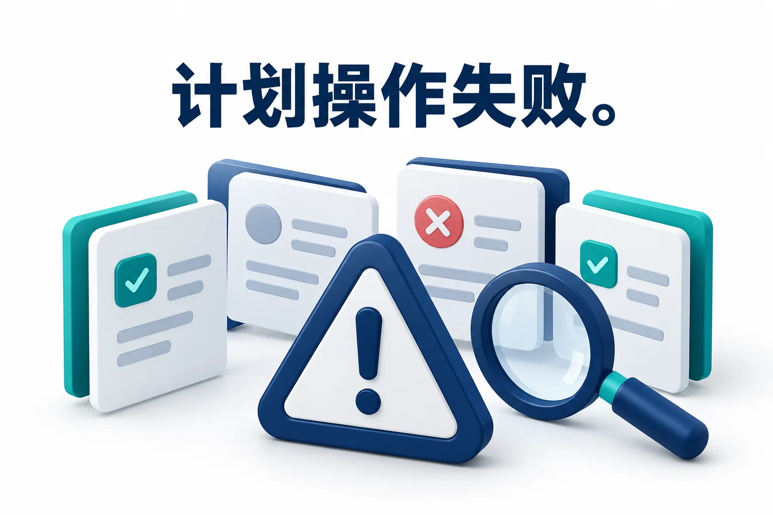 计划操作失败示意图