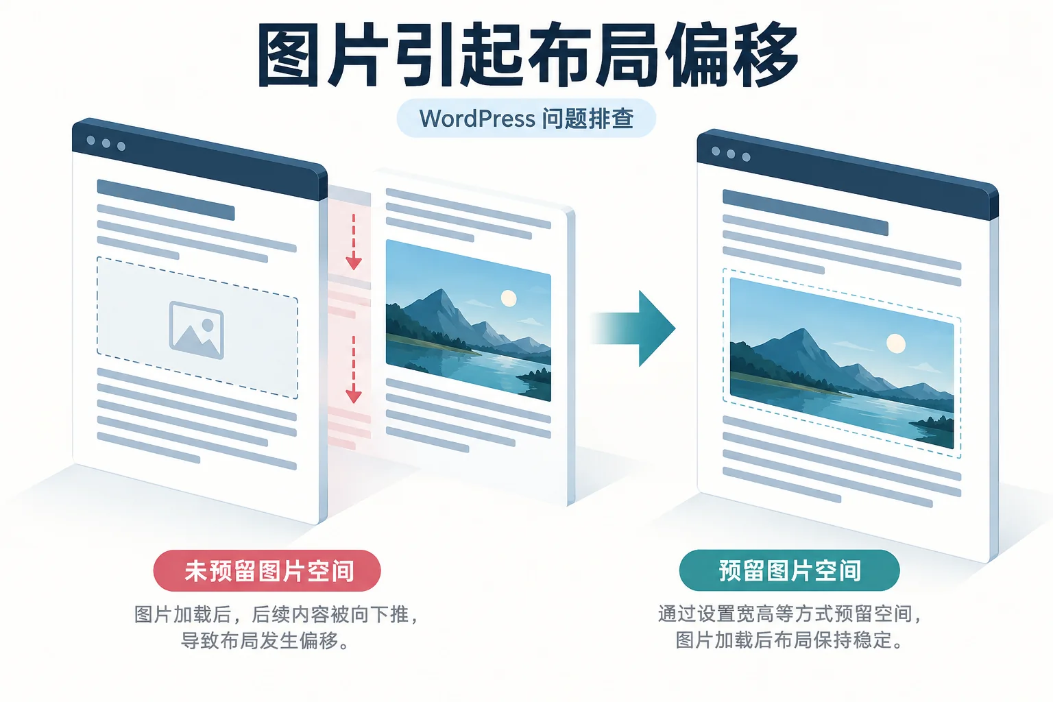 图片引起布局偏移示意图